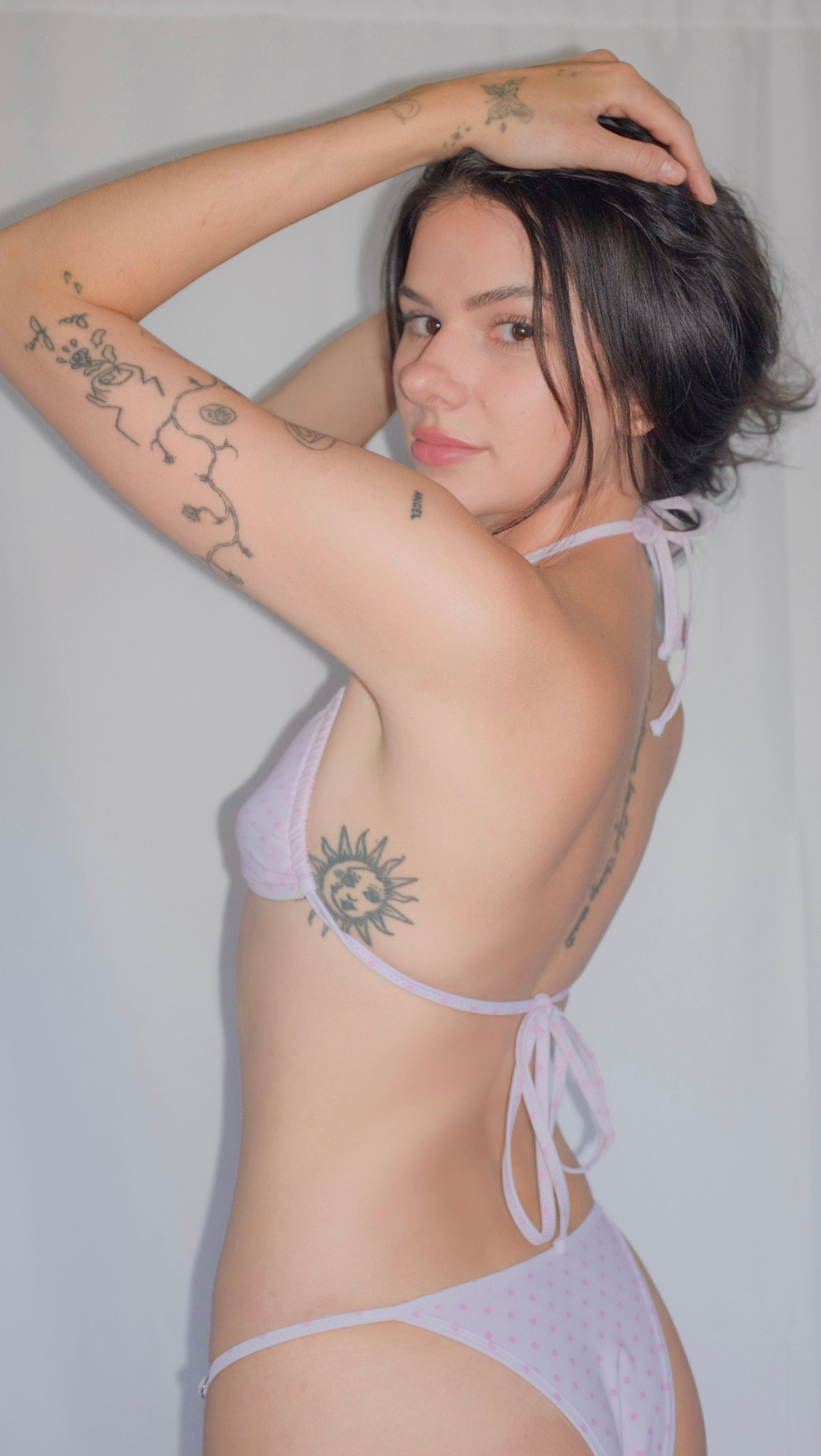 the flora bottom - polka blush