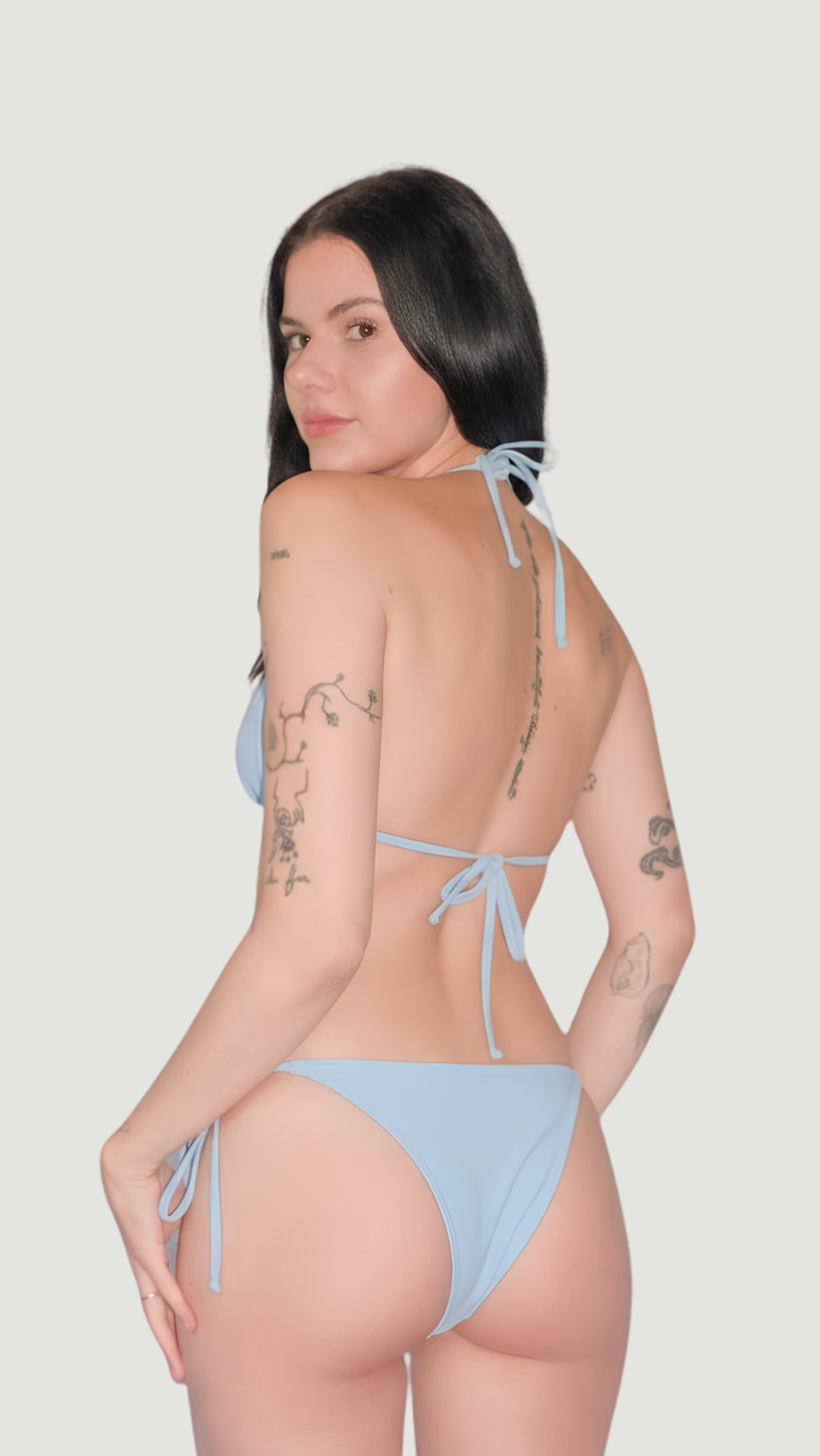 the bloom top - powder blue