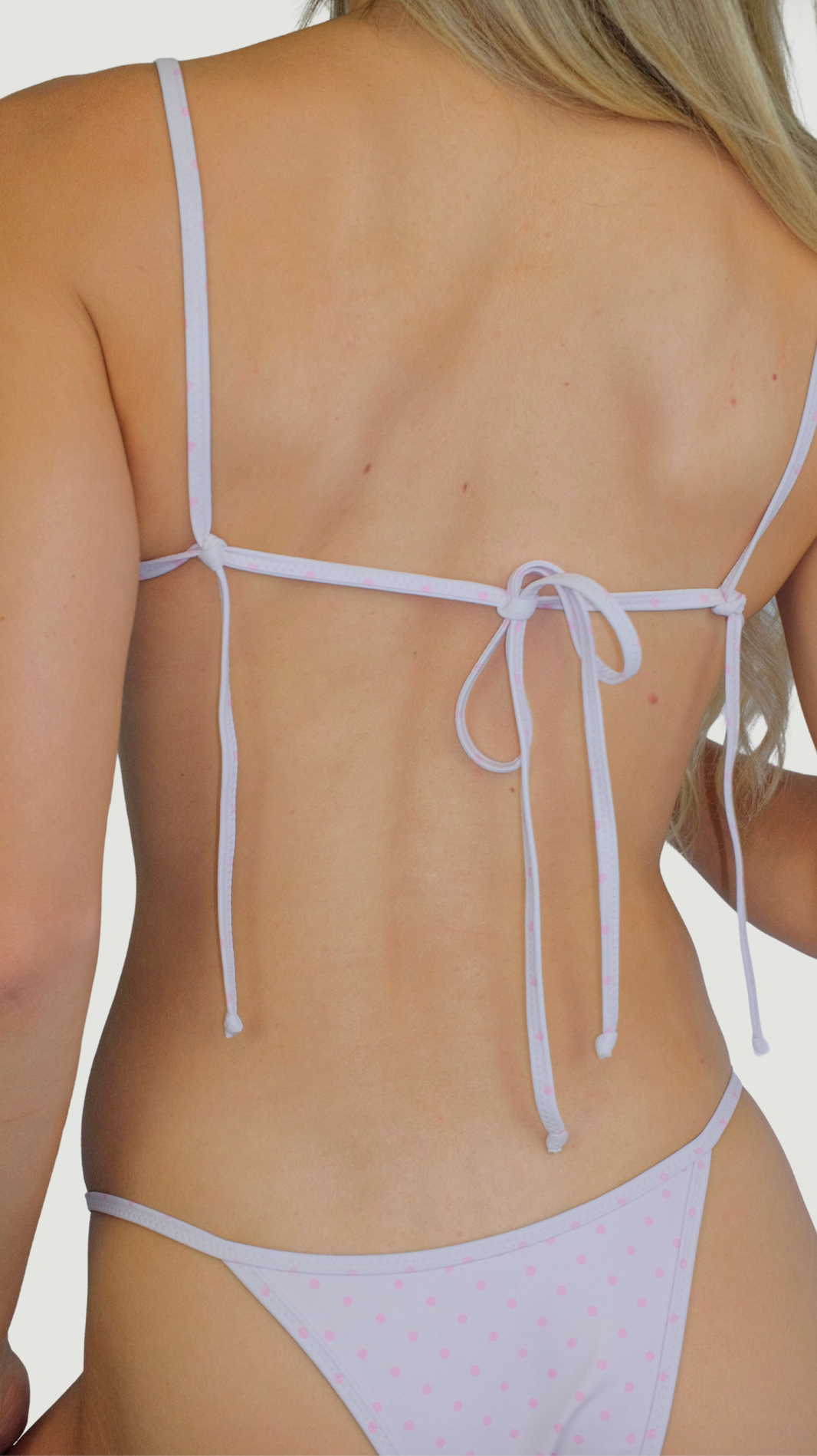the flora bottom - polka blush